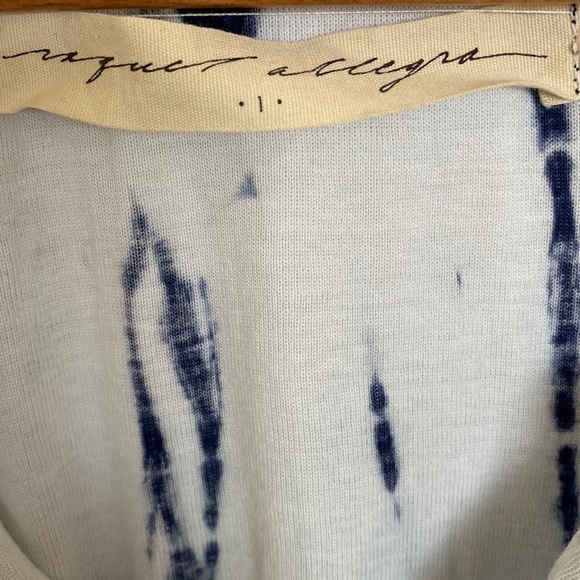 Raquel Allegra Bleached Midi Cotton T-Shirt Dress, Size 1/Small - Picture 6 of 15